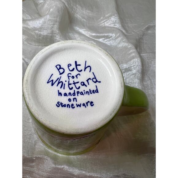 Beth for Whittard Mug 'Anyone for Tennis' Stoneware coffee cup - Picture 5 of 6